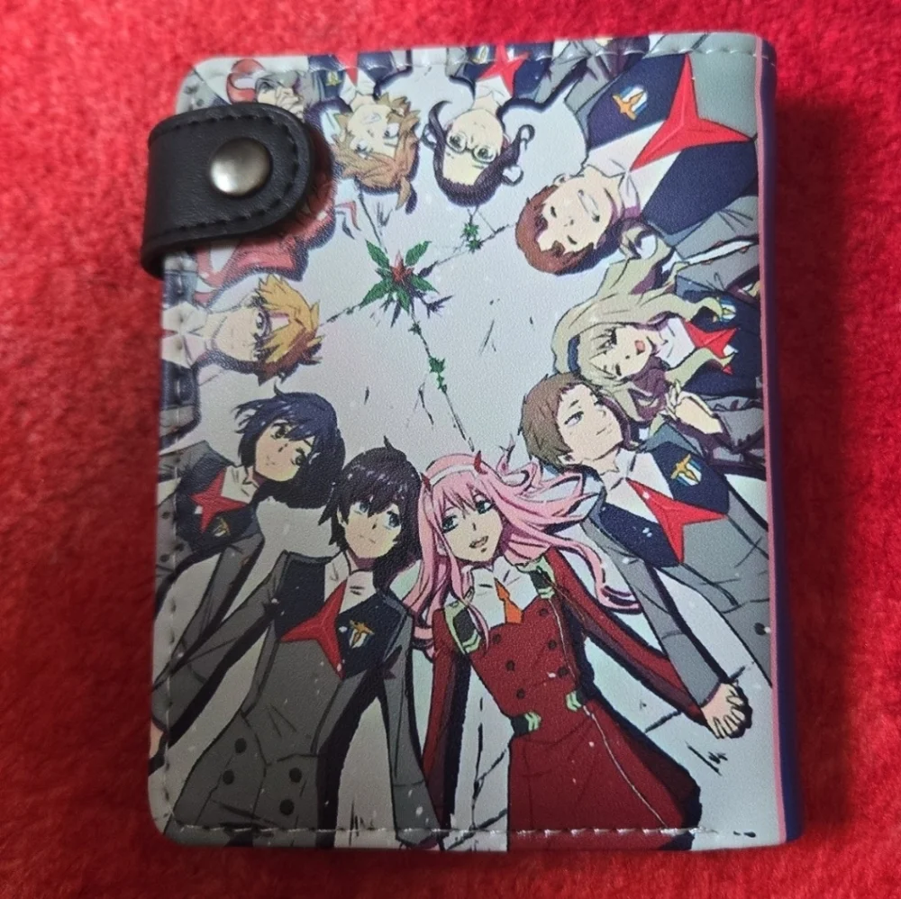 New zero two darling in the frankxx anime manga leather wallet
